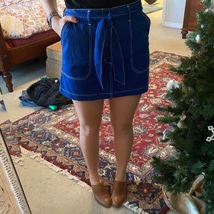 Blue Tie Skirt